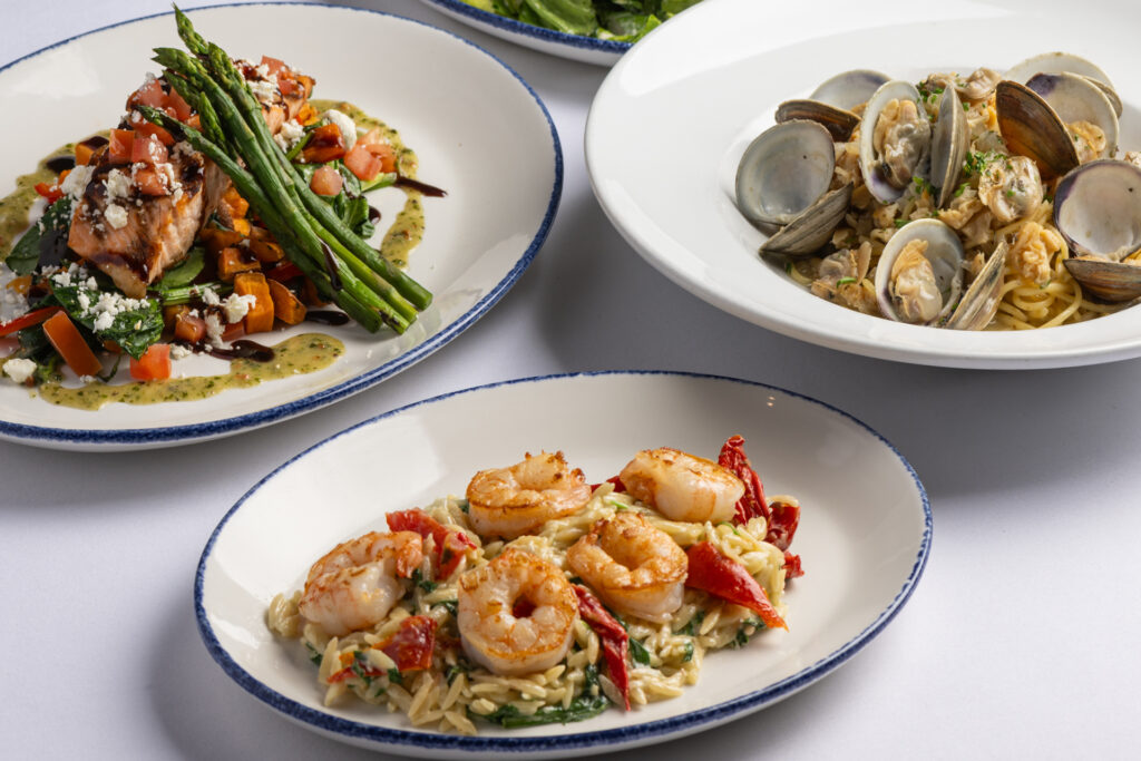 Seafood dishes from Brio